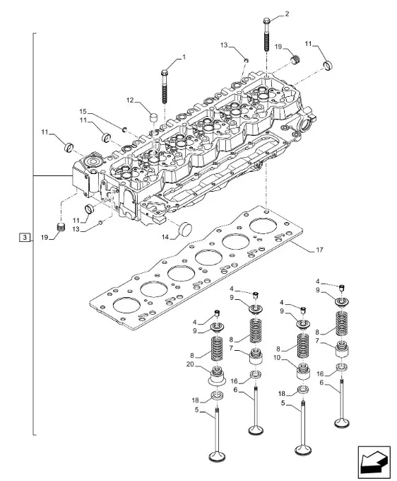 4897578 - Седло выпускн./впускн. клапана ГБЦ ДВС Cursor7CR T7/Puma, T6090/80, TC5
